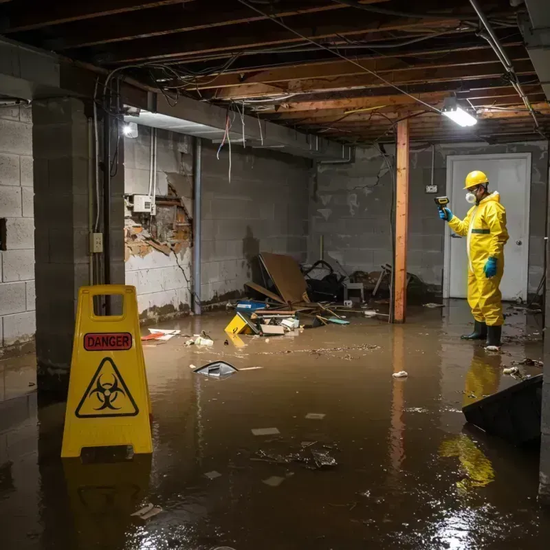 Flooded Basement Electrical Hazard in Somerset County, NJ Property